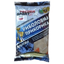 Прикормка для рыбной ловли, Feeder Sport Плотва, 1кг, вкус Мотыль, цвет черный